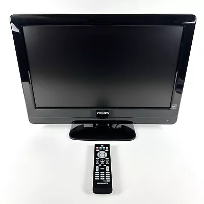 Phillips 22” 720p Flatscreen HDTV PC Monitor Gaming AUX AV HDMI W/ Remote Tested • $39.95