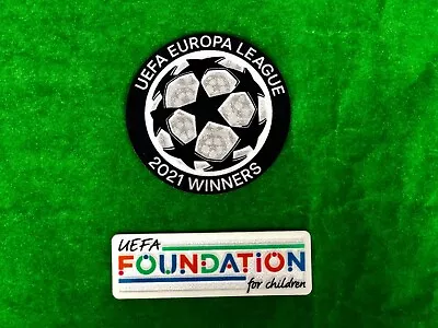 Uefa Europa League 2021 Winner + Foundation For Children Villareal Cf Patches • $27.89