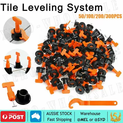 300X Tile Leveling System Clips Levelling Spacer Tiling Tool Floor Wall Wrench • $11.99