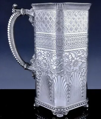 1870 Victorian JAMES W. TUFTS Quadruple Silver Plate Pitcher - Superb Condition • $479