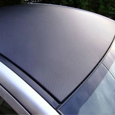 $13.94 • Buy 3D Car Interior Accessories Panel Black Carbon Fiber Vinyl Wrap Car Sticker DIY
