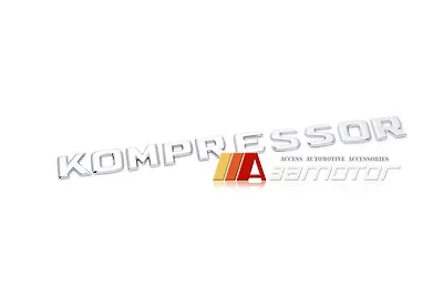 KOMPRESSOR Trunk Chrome Emblem Badge Fits Mercedes W203 C230 SLK230 SLK23 AMG • $23.74