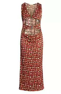 Zelie For She Nakia Cut Out Tank Maxi Dress Womens 1X Thigh High Slit Bodycon  • $47.56