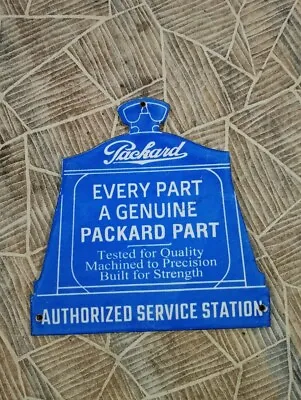 Porcelain Packard Part Enamel Metal Sign Size 8   X 8  Inches • $24.99