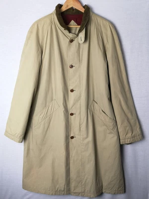 £74.95 • Buy Burberry Beige Vintage Nova Check Lined Long Trench Coat - Men's Large / XL