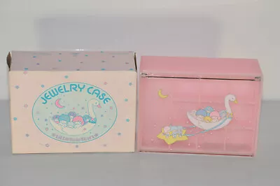 Rare Vintage SANRIO 1978 Little Twin Stars Kiki Lala Pink Jewelry Case 680 AD-14 • $99.99