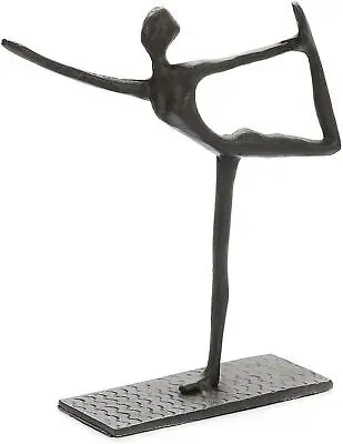 Cast Iron Ornament Ballet Dancer Figurine Statue Yoga House Decor Dancers Pose • £29.99