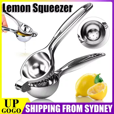 Premium Quality Metal Lemon Squeezer Handheld Juicer Presser Citrus Juice Lime • $15.45