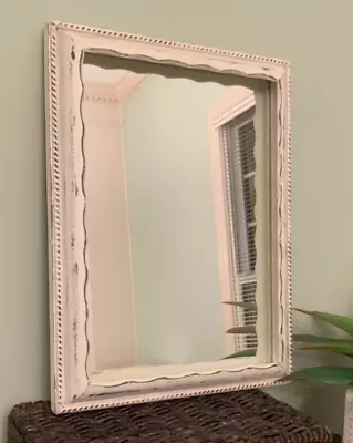 Vintage Shadow Box Mirror With Decorative Wooden Frame • $42