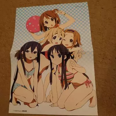 K-ON Double-sided Poster #⑦ Swimsuit Yui & Tsumugi & Ritsu & Azusa & Mio SF • $17.86