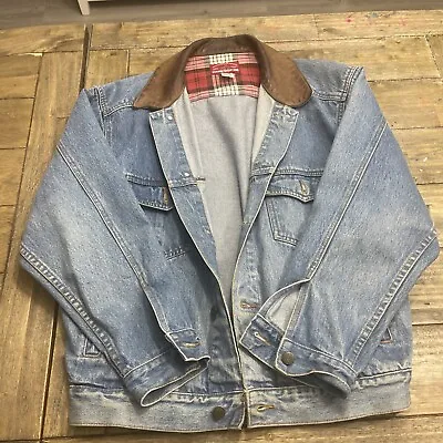 Vintage Marlboro Country Store Blue Denim Jean Jacket Adult Medium • $39.99