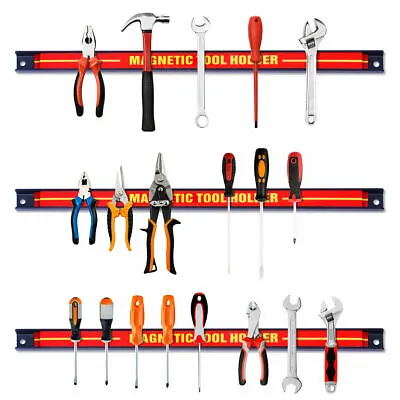 3PCS 18  Magnetic Tool Holder Bar Organizer Storage Mountable Rack Wrench Pilers • $22.49