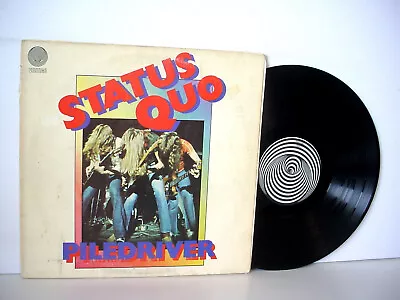 STATUS QUO Piledriver Original GERMAN LP 1972 (VERTIGO 6360 082) VERTIGO SWIRL • $20