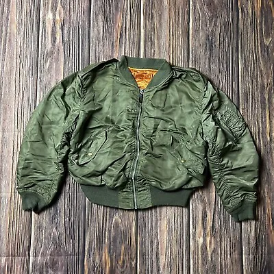 ALPHA INDUSTRIES VINTAGE 60s MENS SIZE X LARGE L-2B FLIGHT BOMBER JACKET • $224.99