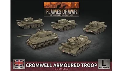 Cromwell Armoured Troop British Flames Of War Miniatures Late War • $45