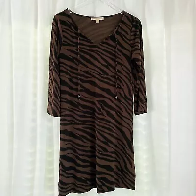 MICHAEL Michael Kors Zebra Print Mini Dress Size Small Casual • $15