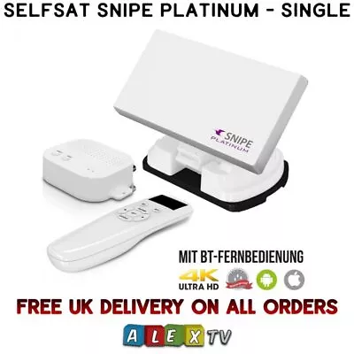 Selfsat Snipe Platinum Single LNB Bluetooth Remote GPS Caravan Satellite Dish  • £1349.99