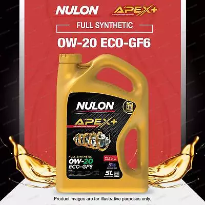 Nulon Full SYN APEX+ 0W-20 ECO-GF6 Engine Oil 5L For SUBARU Impreza Liberty • $59.51