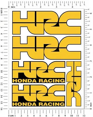 HRC Honda Racing Motorcycle 5 Decals Laminated Stickers Set Cbr600rr Cbr1000rr • £6.41