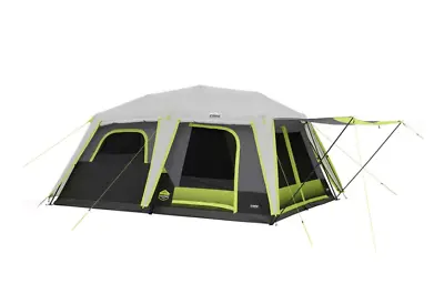 Core 10 Person Instant Cabin Camping Tent With Awning And LED Lighting • $549.98