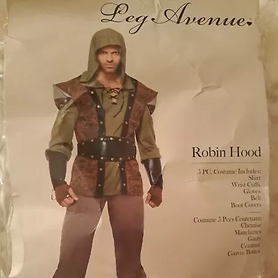 Medieval Thief Leg Avenue DELUXE ADULT ROBIN HOOD COSTUME M/L  • $29