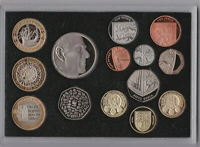 Boxed 2011 Deluxe 14 Coin Proof Set With Certificate In Near Mint Condition. • £150