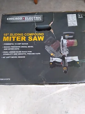 CHICAGO ELECTRIC 10in Compound Miter Saw LASER GUIDE 120V 15 Amp • $100