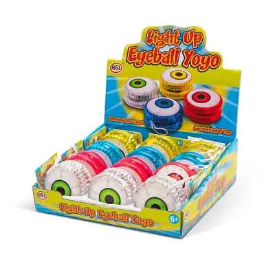 Light Up EYEBALL Yo Yo Trick-Yo Red Blue YELLOW CLEAR Toy Street CHOOSE YOURS • £4.99