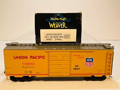 Vintage NIB 1990s Weaver Ultra 0607 O Scale 3-Rail Union Pacific PS-1 Box Car 1 • $9.99