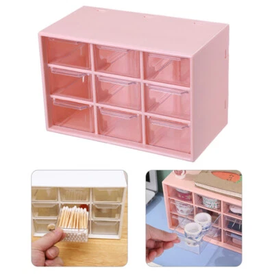 $9.83 • Buy 9 Drawers Storage Cabinet Organiser,Desktop Organizer Mini Jewelry Box/Cosmet$r