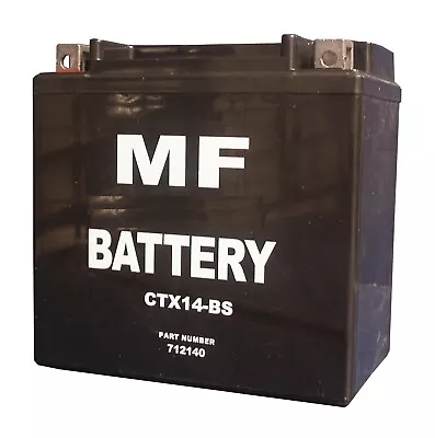 Battery Conventional For Kawasaki ZZR 1400 ZX1400E 2012 - 2014 Acid Not Included • £44.44