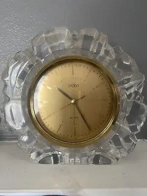 Vintage Clear Acrylic Lucite Large Linden Alarm Clock • $14.99