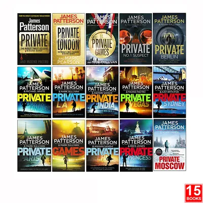 £45.92 • Buy James Patterson Private Series Books 1-15 Collection Set Private, London, Games