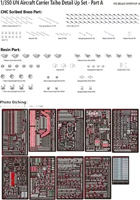 Very Fire 1/350 IJN Aircraft Carrier Taiho Detail Up Set - Part A • $269.99