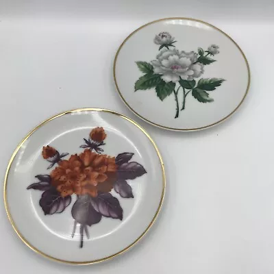 Ucagco China Floral Made In Occupied Japan Flower Plates ~6.5   2 Plates Set • $15.40