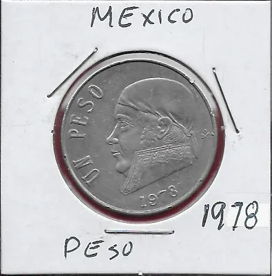 Mexico 1 Peso 1978 Jose Maria Teclo Morelos Y Pavon Facing Leftvalue With Portr • $3