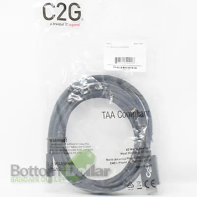 C2G 54421 10FT Mini DisplayPort Male To HDMI Male Adapter Cable Black • $17.99