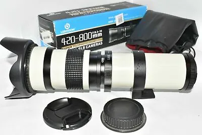 Canon EOS DSLR DIGITAL Fit 420 800mm Zoom Lens 1200D 1300D 2000D 4000D & More ++ • £99.99