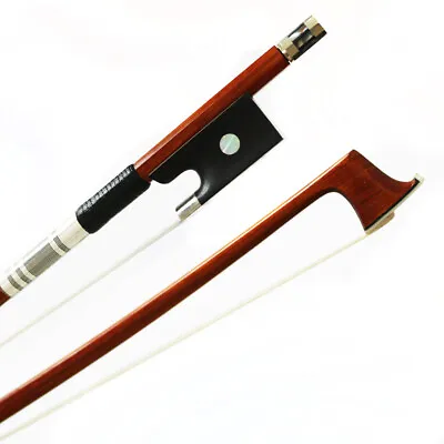 NEW 4/4 Size Genuine Pernambuco Violin Bow Master Ebony Frog Natural Horsehair • $79.99