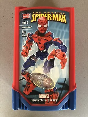 ❤️🕸️💙 Spider-man 🕷️ Mega Bloks 1964 Super Tech Heroes Construction Toy • $50