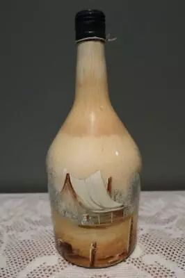 Hand Painted Bottle - Country Scene - Signed - Rod Cameron - 1983 - Vintage - Gc • $30