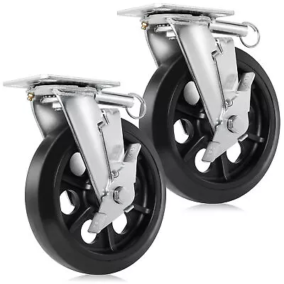 8  X 2  Swivel Caster Wheels - Heavy Duty Set Of 2 • $49.95