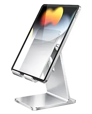 Tablet Stand Adjustable IPad Stand For Desk Stable Premium Aluminum • £9.99
