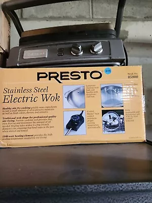 Presto Stainless Steel Electric Wok (brand New In Box) • $19.55