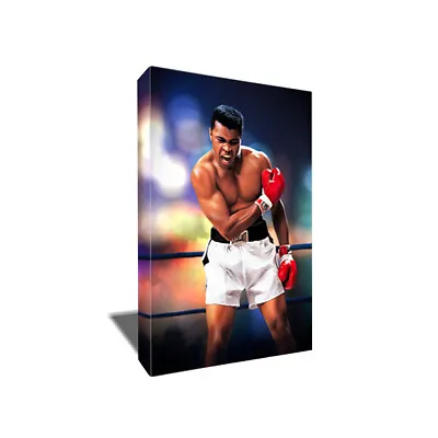 Boxing Icon MUHAMMAD ALI Sonny Liston Poster Photo Painting Artwork On CANVAS • $48