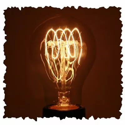 Vintage 40 Watt 1920 Light Bulb Nostalgic Quad Loop Filament Medium Base V... • $7.90