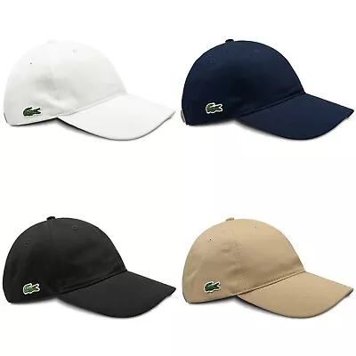 Lacoste Cap - Lacoste Cotton Cap - RK4709 - Black White Navy Beige Pink - BN • £39.95