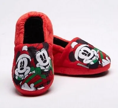 £9.95 • Buy Kids Mickey Mouse Slippers Boys Girls Disney Christmas Slippers Minnie Mouse