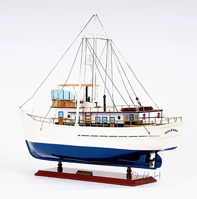 Trawler Motor Yacht Dickie Walker Wooden Model 25  Deep Sea Fishing Boat New • $452.90