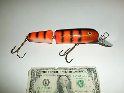 6-1/2  Body Leo Jointed Wood Crankbait Musky Muskie Lure - Used • $14.99